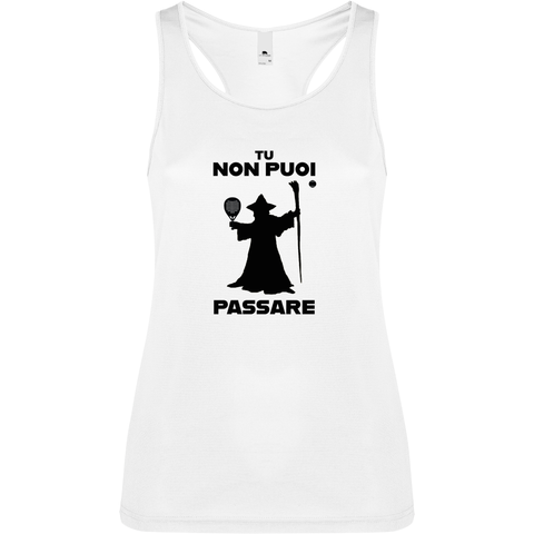 Canottiera Tecnica Donna - Gandalf Tu non puoi passare!