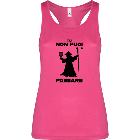 Canottiera Tecnica Donna - Gandalf Tu non puoi passare!