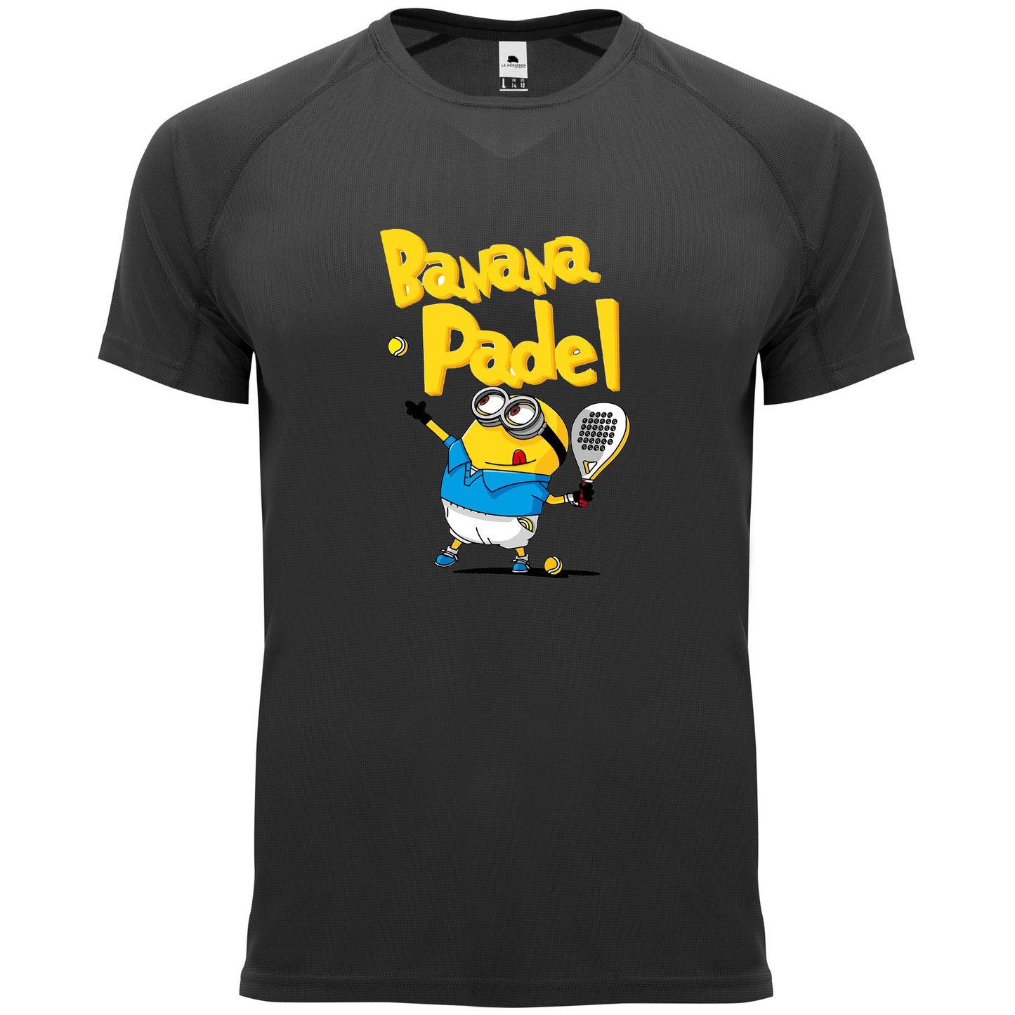 maglietta tecnica - banana padel personalizzabile