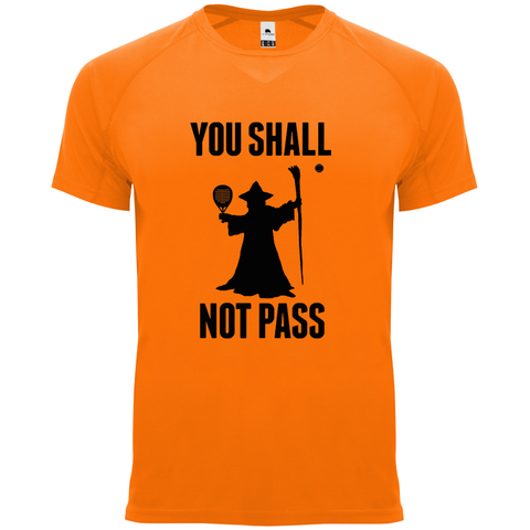 maglietta tecnica -padel gandalf you shall not pass personalizzabile