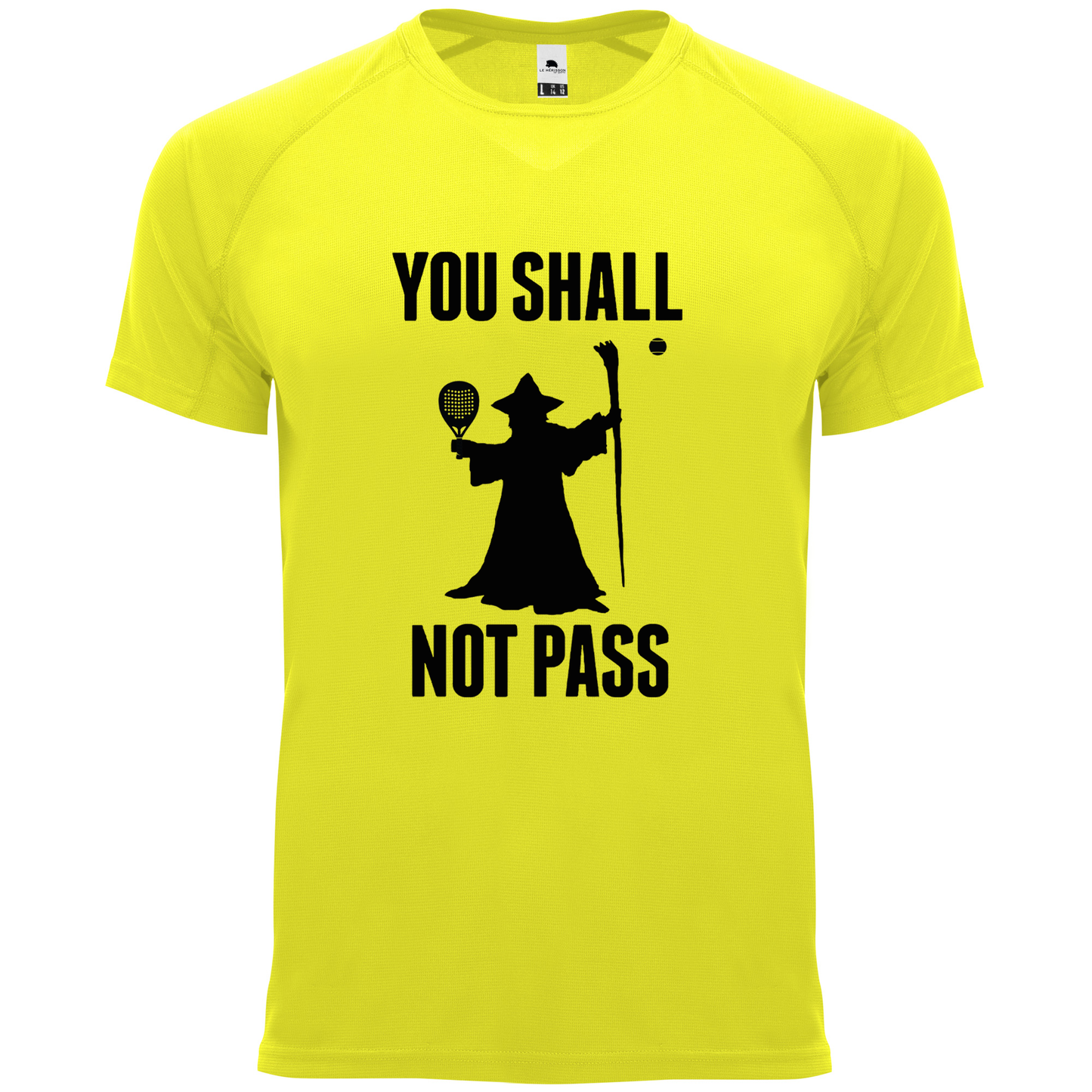 maglietta tecnica -padel gandalf you shall not pass personalizzabile