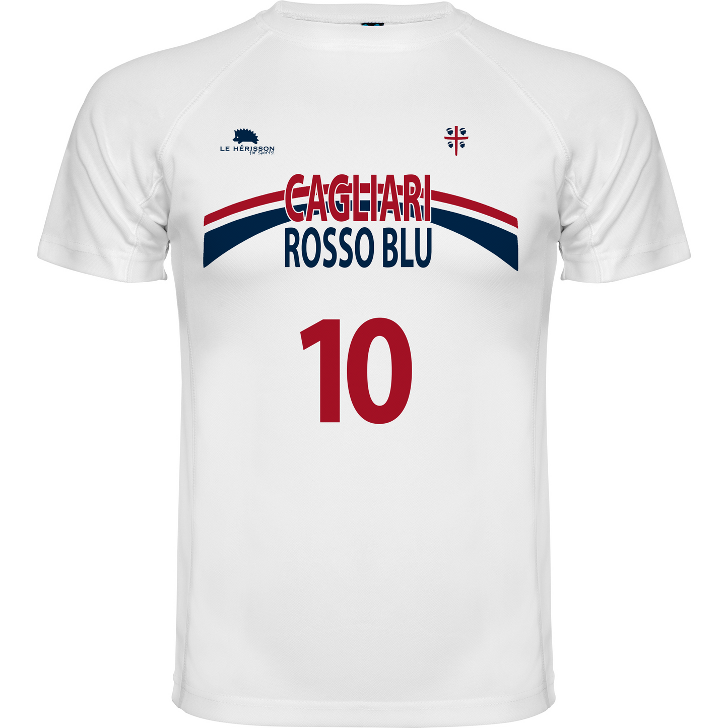 Maglietta Calcio Serie A - Celebrativa Rossoblu Cagliari Rossoblu Cotone o Tecnica Unisex