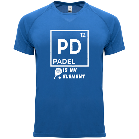 maglietta t-shirt- Padel is my element personalizzabile