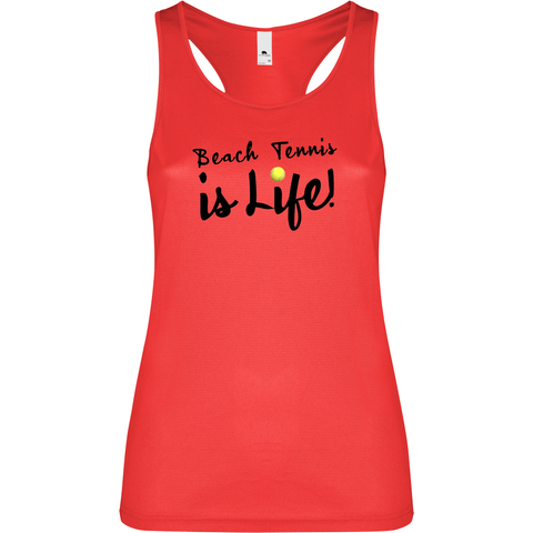 Canottiera Tecnica Donna - Life is Beach Tennis Personalizzazione