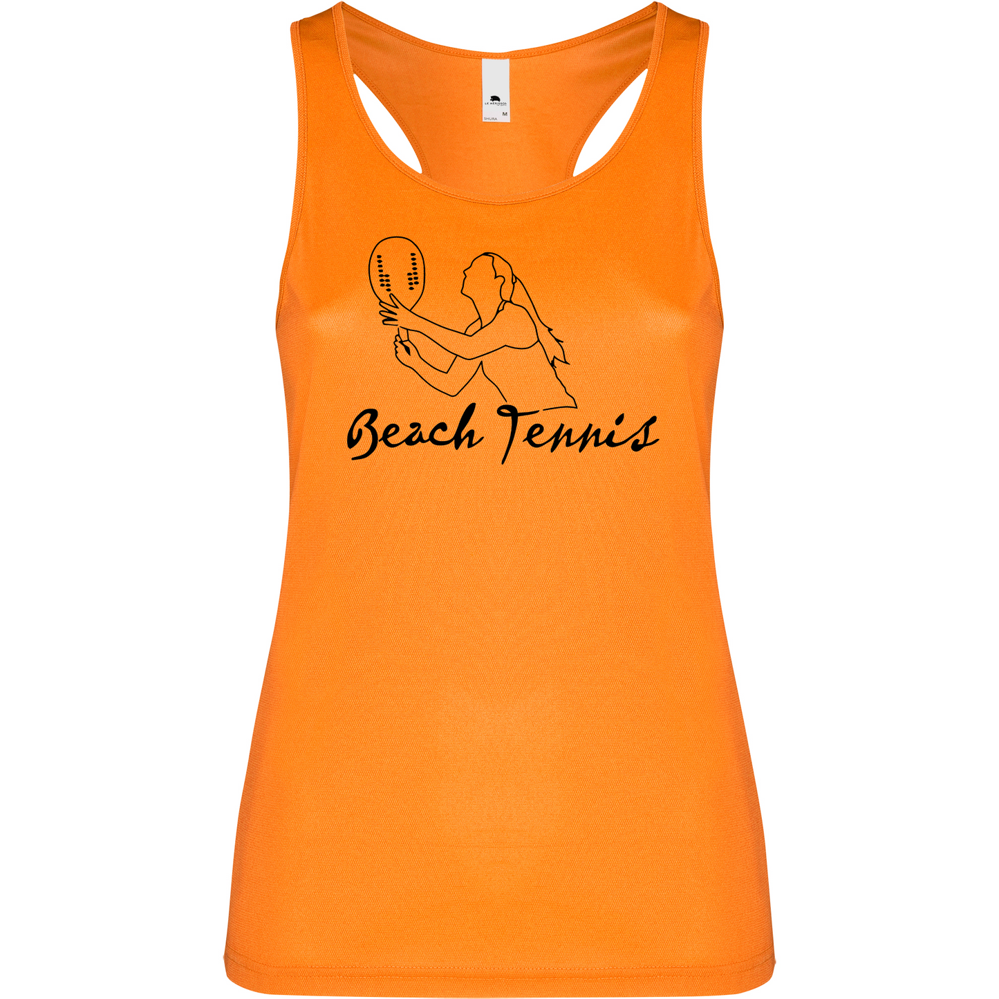 Canottiera Tecnica Donna - Beach Tennis corsivo Personalizzazione