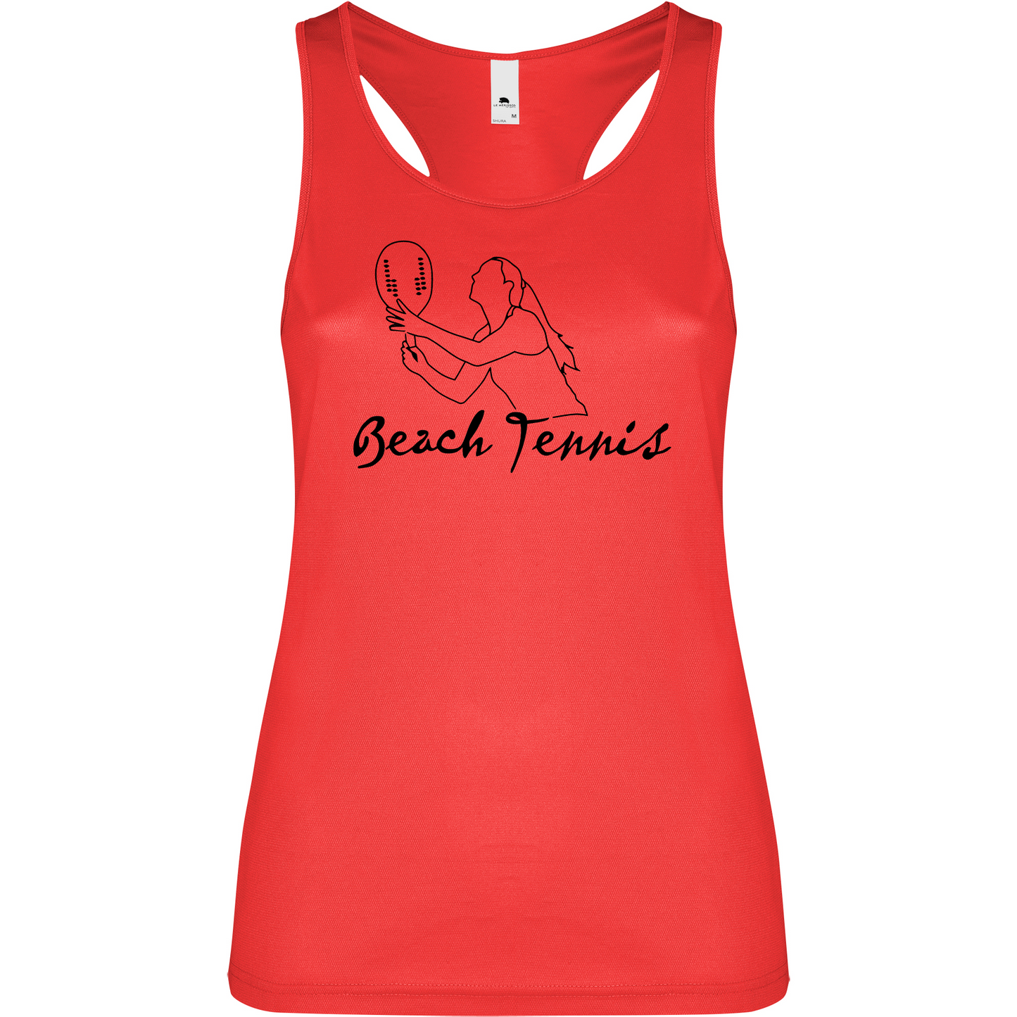 Canottiera Tecnica Donna - Beach Tennis corsivo Personalizzazione