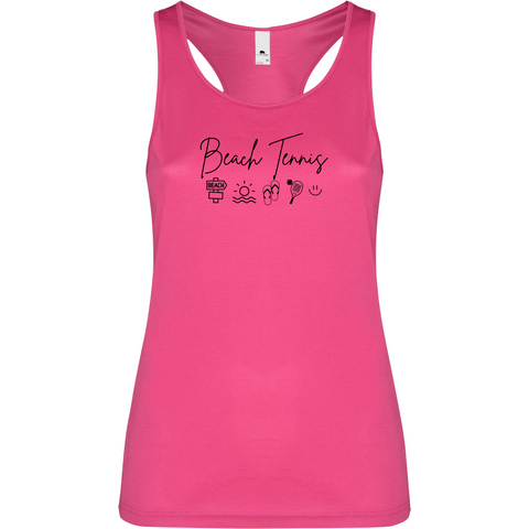 Canottiera Tecnica Donna- Beach Tennis icon Personalizzazione
