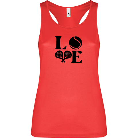 Canottiera Tecnica Donna- Love Padel R Personalizzabile