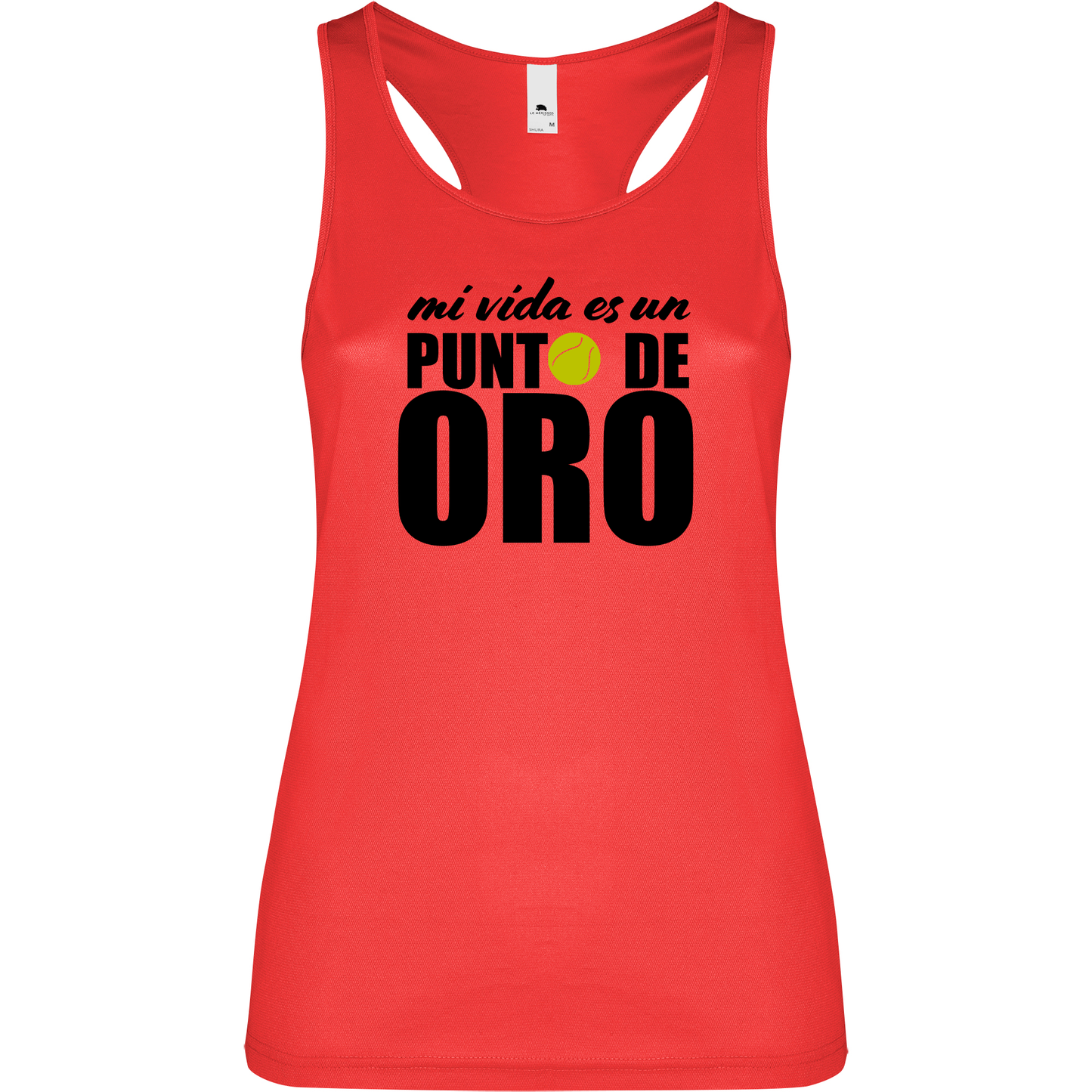 Canottiera Tecnica Donna- Mi vida es un punto de oro Personalizzazione