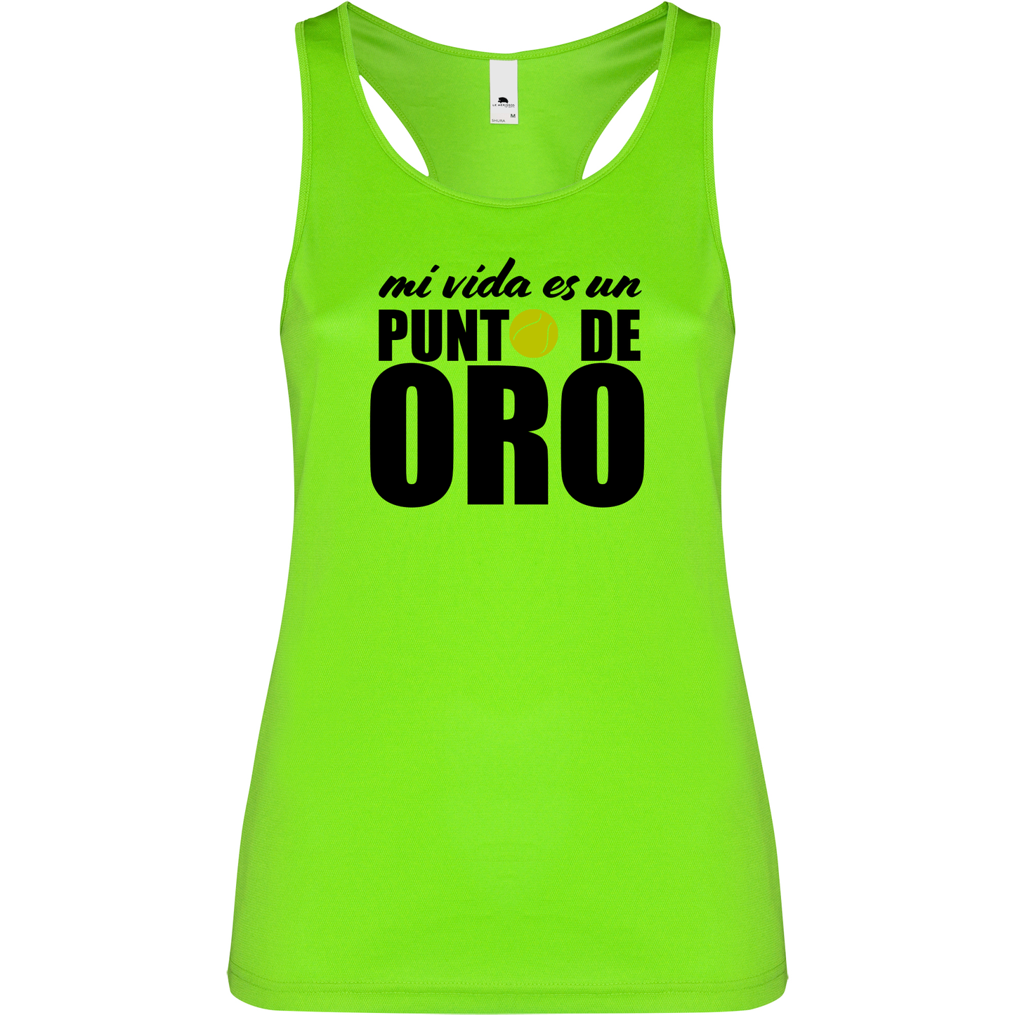 Canottiera Tecnica Donna- Mi vida es un punto de oro Personalizzazione