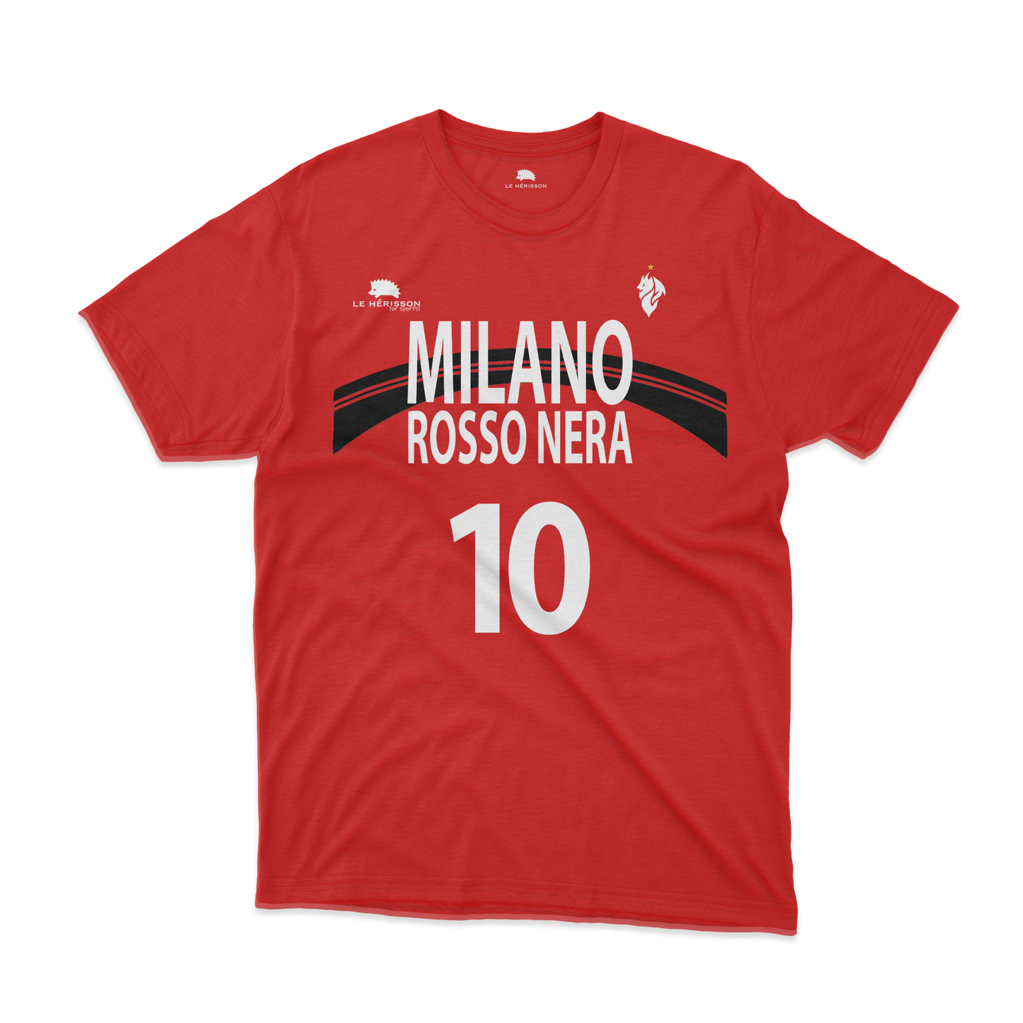Maglietta Calcio Serie A - Celebrativa Rossoneri Milano Rossonera Cotone o Tecnica Unisex