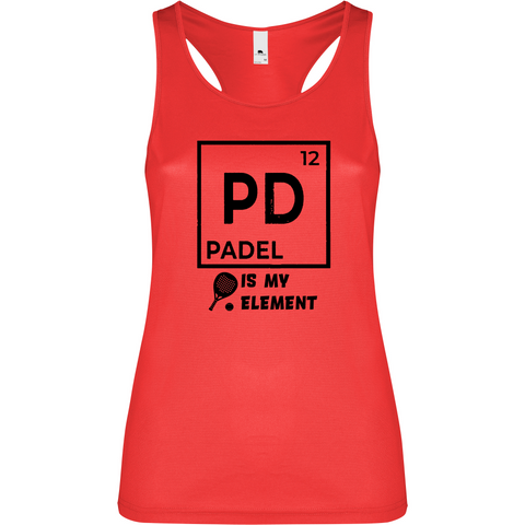 Canottiera Tecnica Donna- Padel Is My Element Personalizzazione