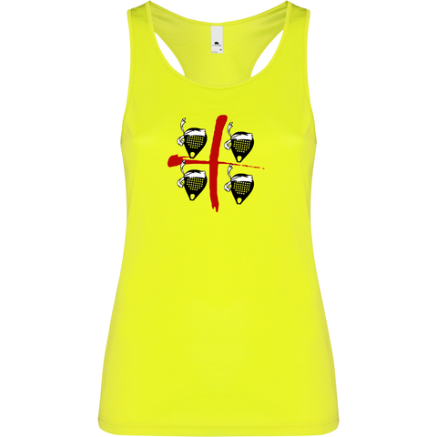 Canottiera Tecnica Donna- Padel Quattro Mori Sardegna Personalizzazione