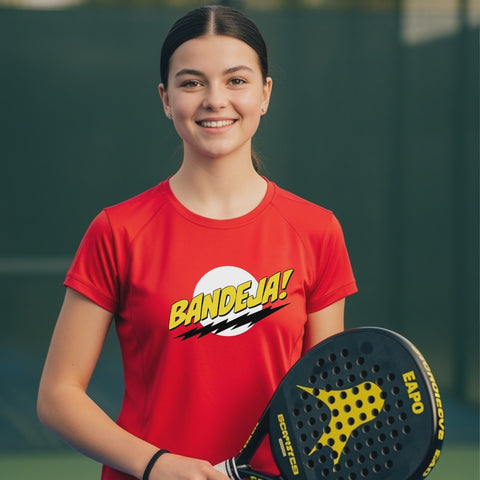 maglietta tecnica -padel bandeja bazinga personalizzabile