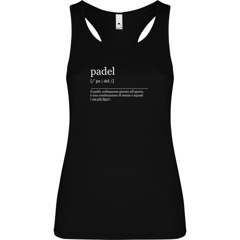 Canottiera Tecnica Donna - Padel dizionario