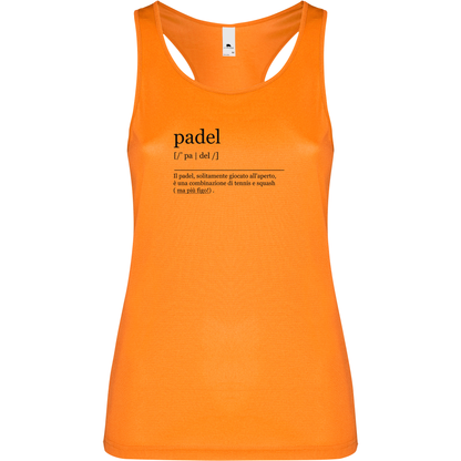 Canottiera Tecnica Donna - Padel dizionario