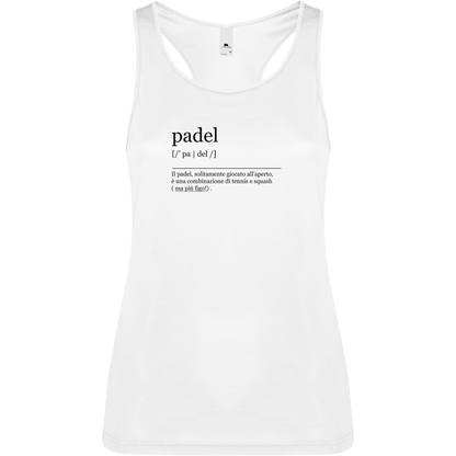 Canottiera Tecnica Donna - Padel dizionario