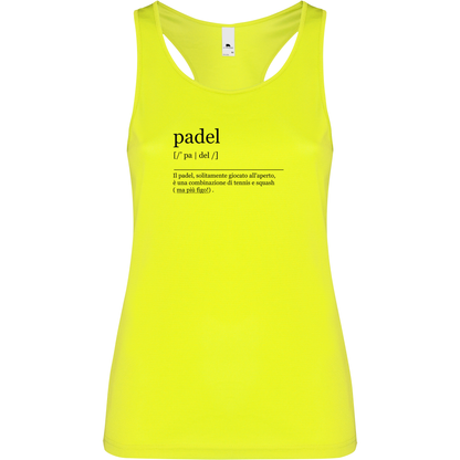Canottiera Tecnica Donna - Padel dizionario