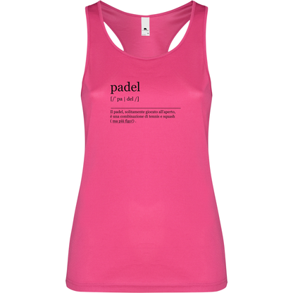 Canottiera Tecnica Donna - Padel dizionario