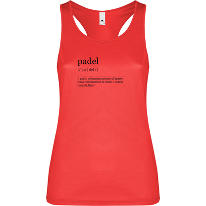 Canottiera Tecnica Donna - Padel dizionario