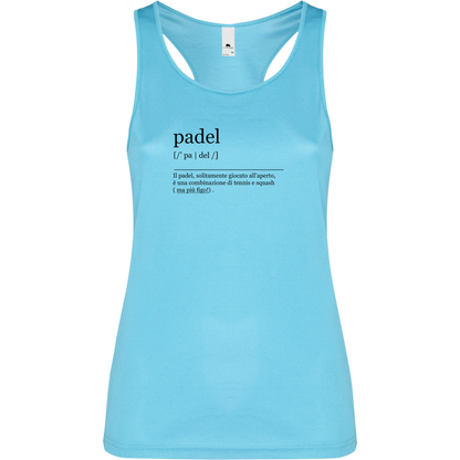 Canottiera Tecnica Donna - Padel dizionario