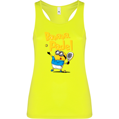 Canottiera Tecnica Donna -banana padel