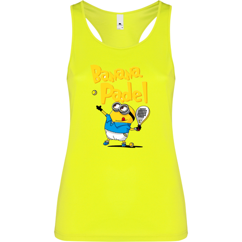 Canottiera Tecnica Donna -banana padel