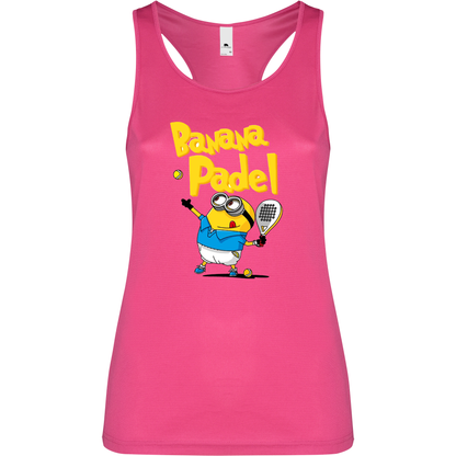 Canottiera Tecnica Donna -banana padel