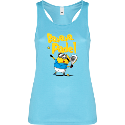 Canottiera Tecnica Donna -banana padel