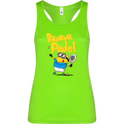 Canottiera Tecnica Donna -banana padel