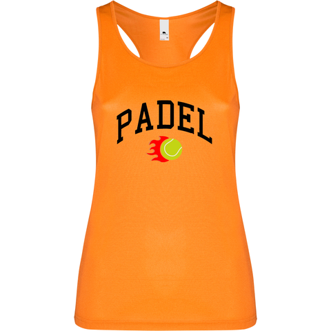 Canottiera Tecnica Donna -Padel Fuoco