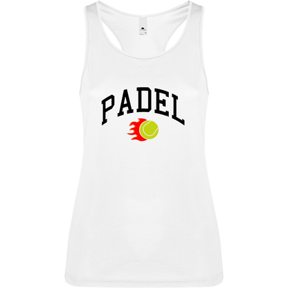 Canottiera Tecnica Donna -Padel Fuoco