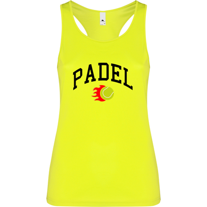 Canottiera Tecnica Donna -Padel Fuoco