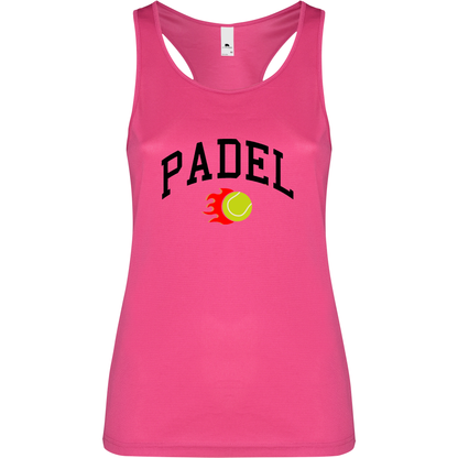 Canottiera Tecnica Donna -Padel Fuoco