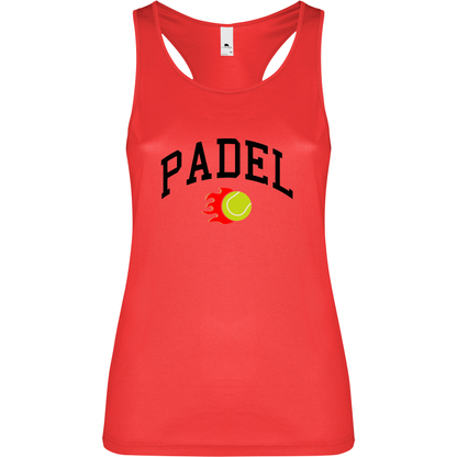 Canottiera Tecnica Donna -Padel Fuoco