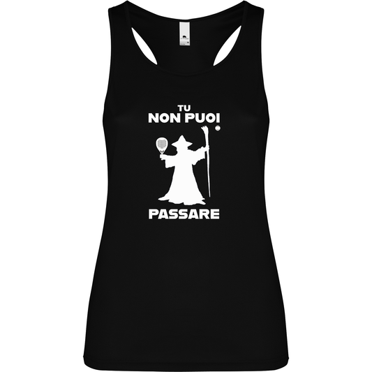 Canottiera Tecnica Donna - Gandalf Tu non puoi passare!