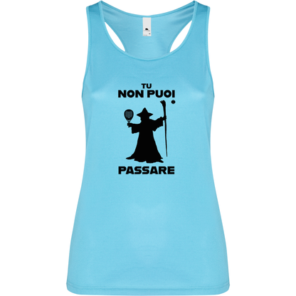 Canottiera Tecnica Donna - Gandalf Tu non puoi passare!