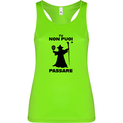 Canottiera Tecnica Donna - Gandalf Tu non puoi passare!