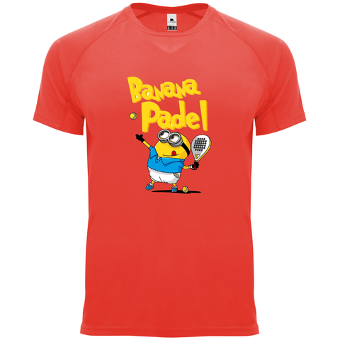 maglietta tecnica - banana padel personalizzabile