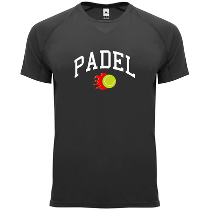 maglietta tecnica -padel fire personalizzabile