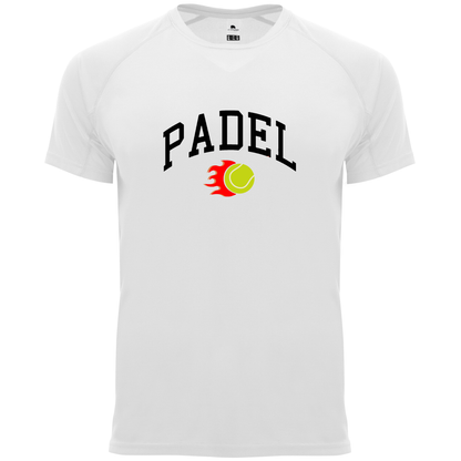 maglietta tecnica -padel fire personalizzabile