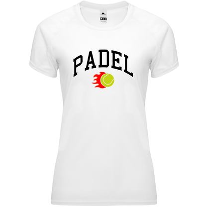 maglietta tecnica -padel fire personalizzabile