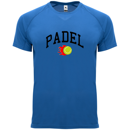 maglietta tecnica -padel fire personalizzabile