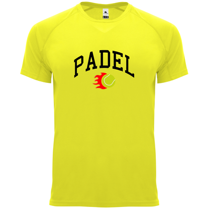 maglietta tecnica -padel fire personalizzabile