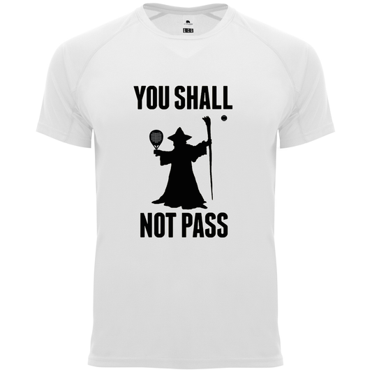 maglietta tecnica -padel gandalf you shall not pass personalizzabile
