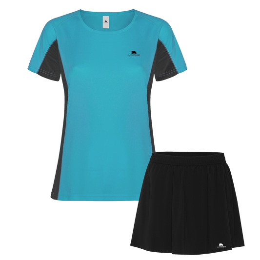 Completino Tennis/Padel Donna - Maglietta e gonna Classic Small SHANGHAI Donna  personalizzabile