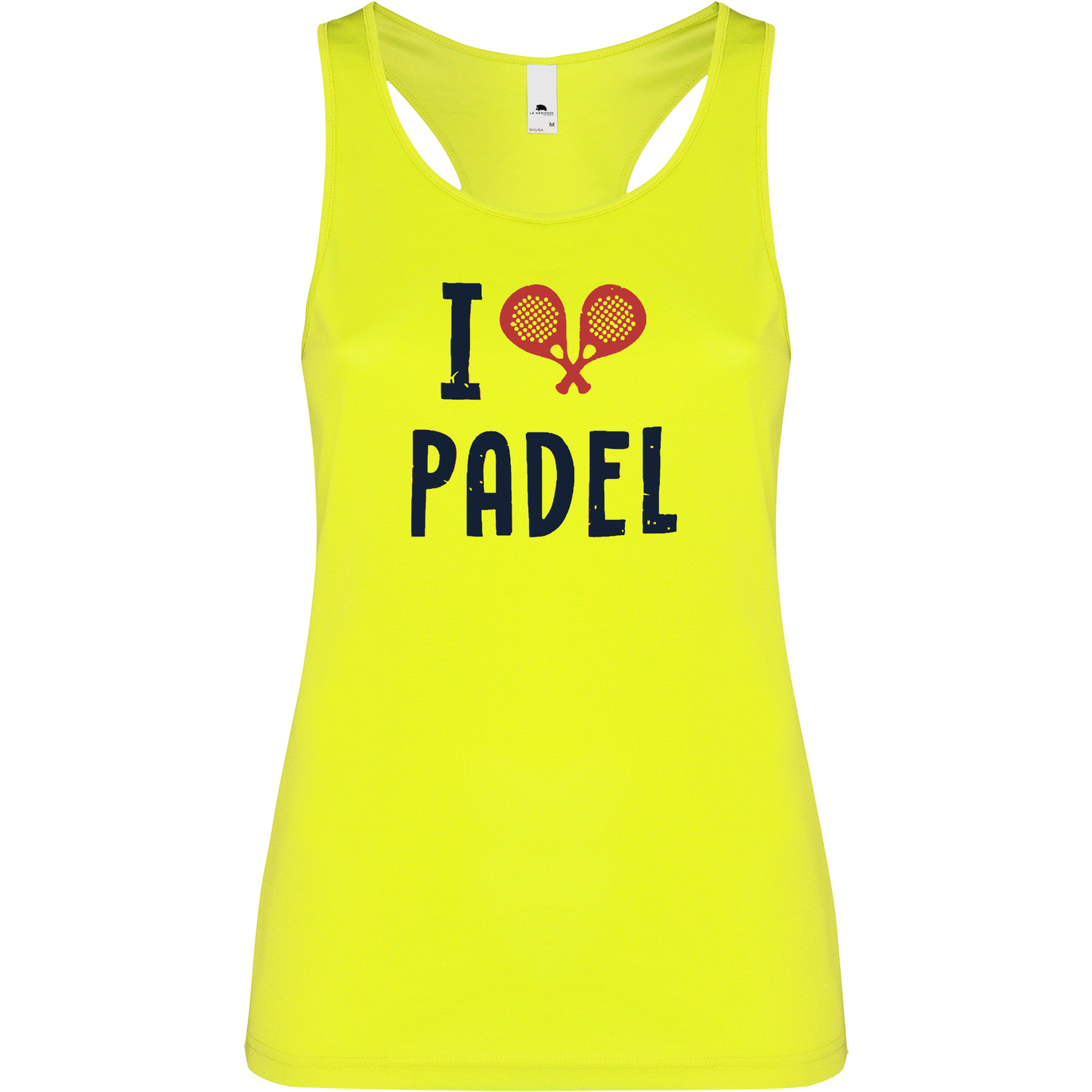 Canottiera Tecnica  Donna- I love padel personalizzabile