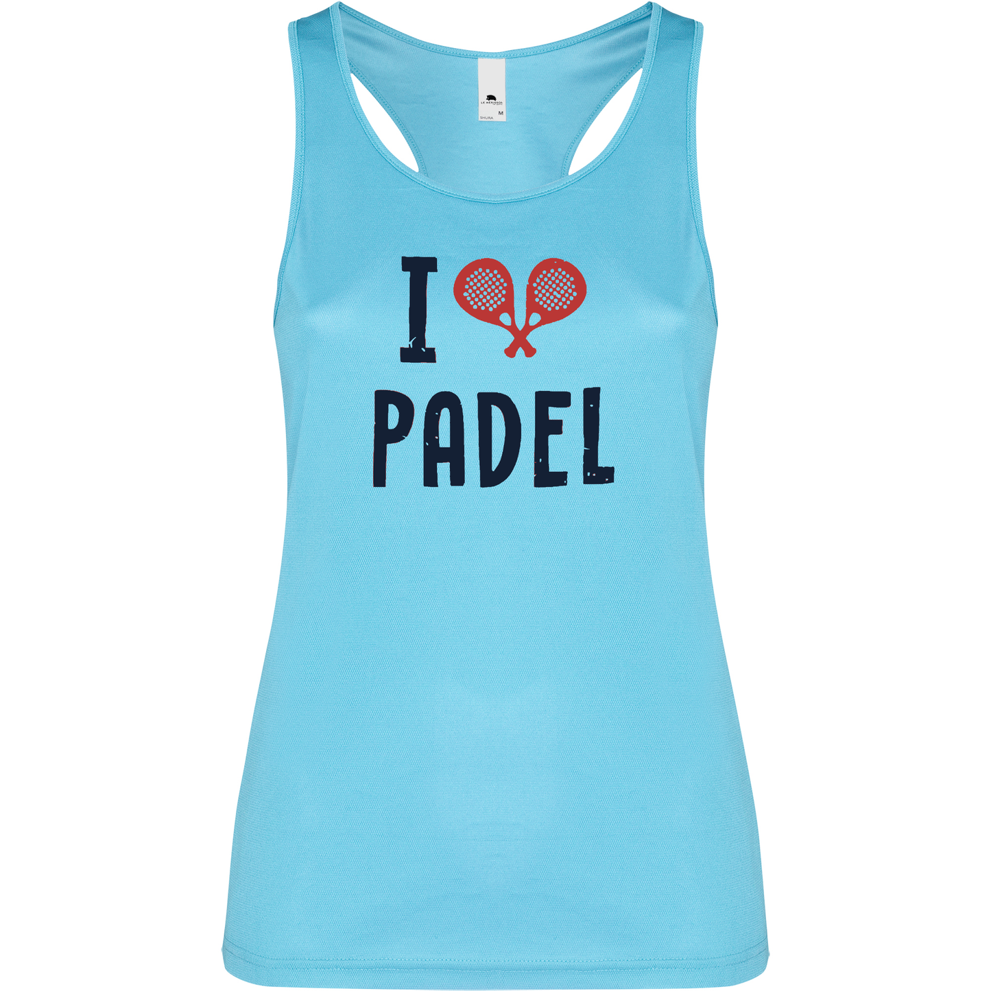 Canottiera Tecnica  Donna- I love padel personalizzabile