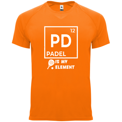 maglietta tecnica- Padel is my element personalizzabile