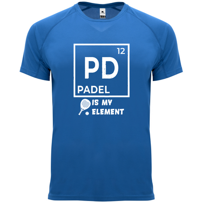 maglietta tecnica- Padel is my element personalizzabile